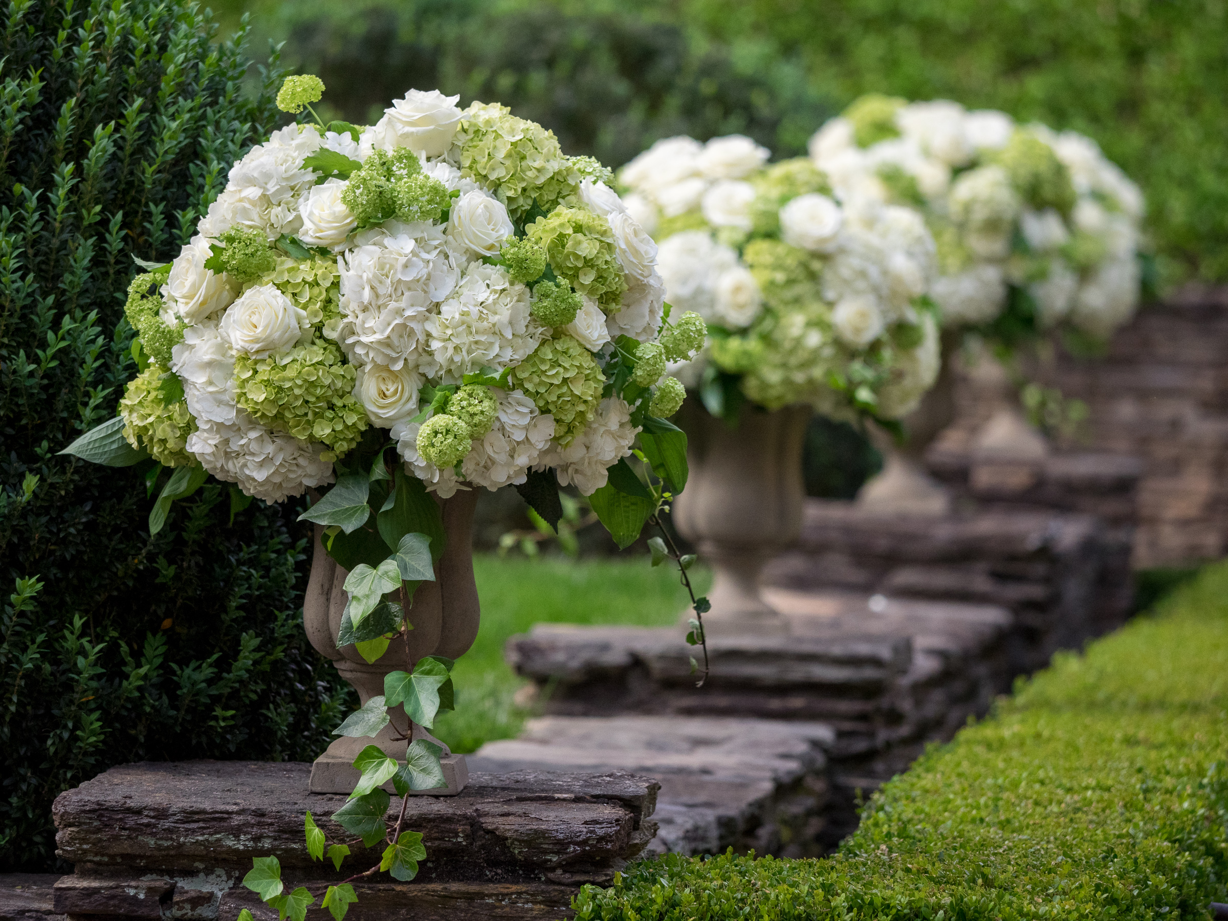 Three Flower Arrangements at an Atlanta Event Three Flower Arrangements at an Atlanta Event