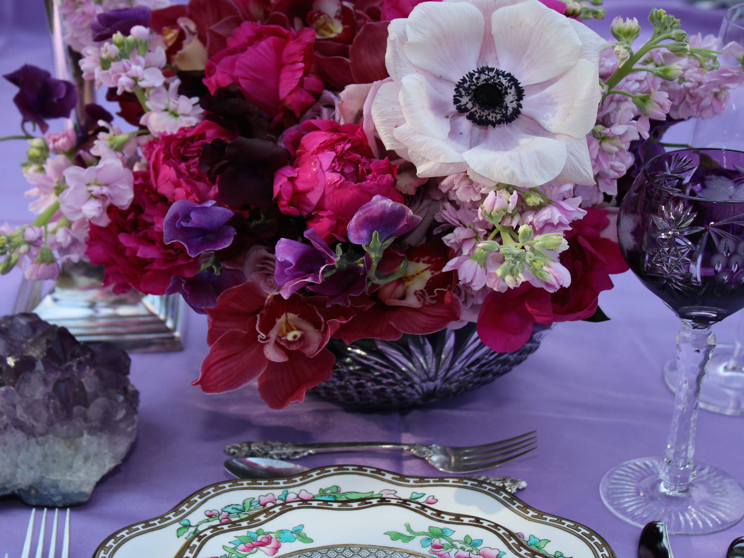 Dinner place setting at an Atlanta event Dinner place setting at an Atlanta event